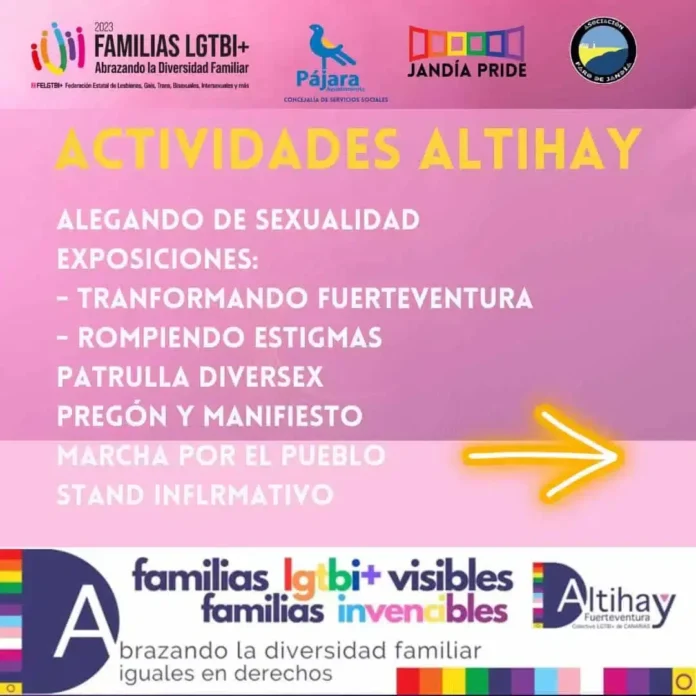 El Ayuntamiento de Pájara contribuye a la visibilizarían del colectivo LGTBI+
