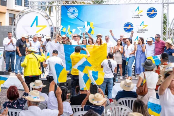 Mitin Coalición Canaria Puerto Rosario Elecciones 2023