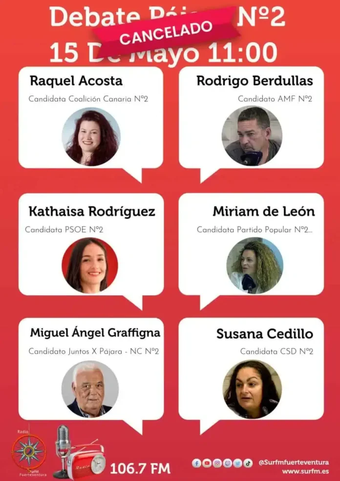 SurFM realizará un Debate Político con los Nº2 de Pájara