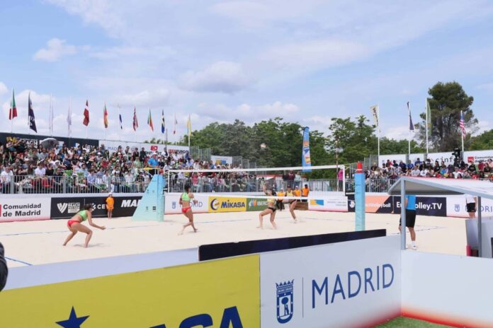 Pájara luce la marca ‘Playas de Jandía’ en el Volleyball World Beach Pro Tour Madrid 2023