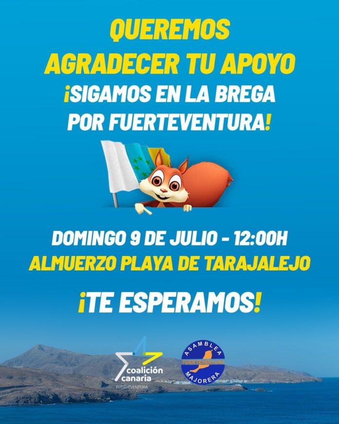 La familia nacionalista celebra un encuentro en Tarajalejo en defensa de Canarias y Fuerteventura en estas Elecciones Generales