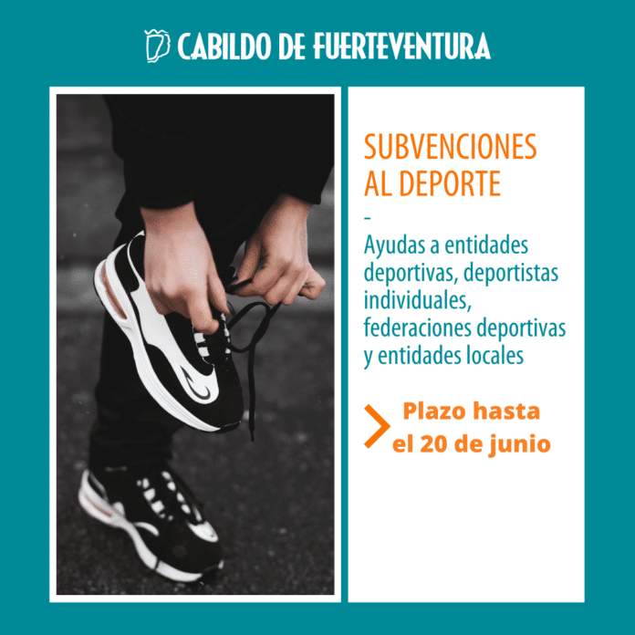 El plazo para presentar el Anexo III de las subvenciones deportivas del Cabildo finaliza el próximo 20 de julio