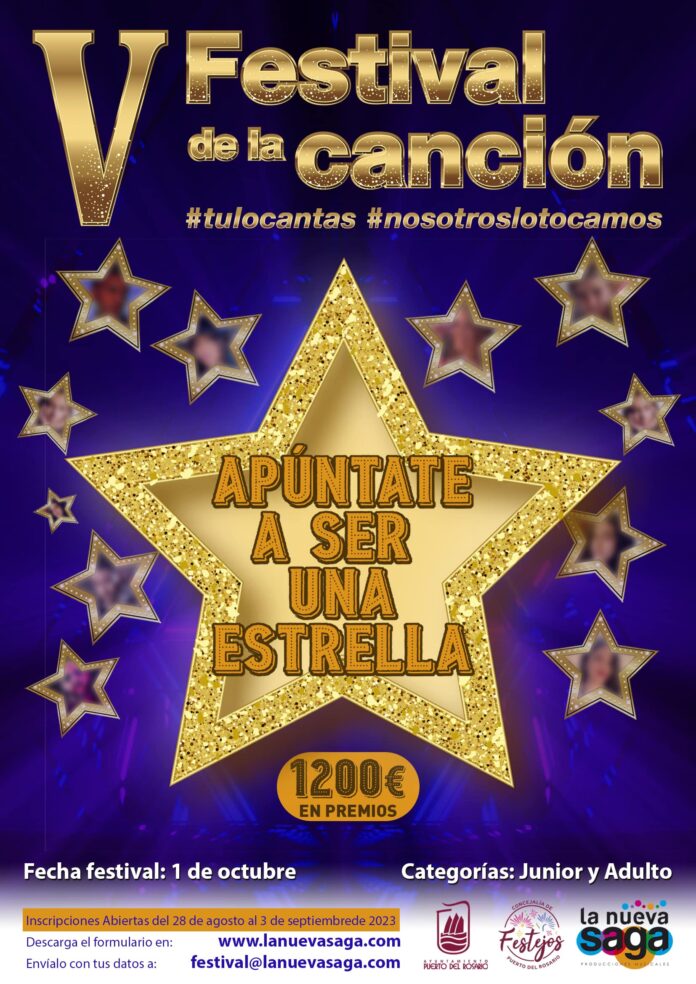 Abierta la inscripción para participar en el V Festival de la Canción