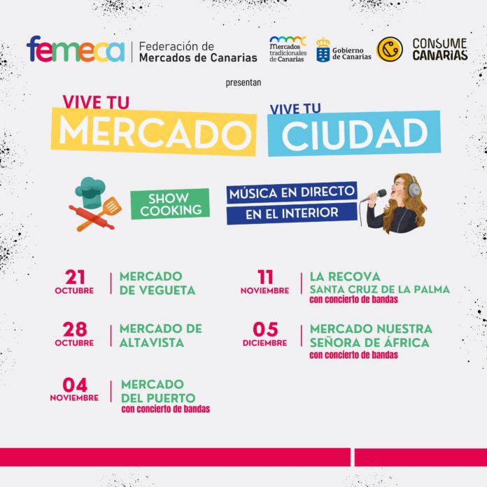 La Federación de Mercados de Canarias pone en marcha la campaña ‘Vive tu Mercado, vive tu ciudad’ para dinamizar los mercados tradicionales