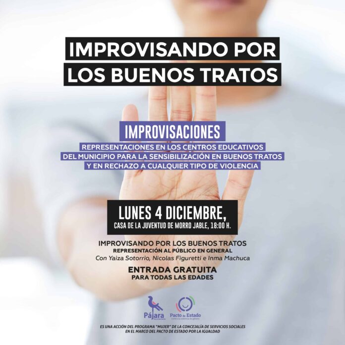 El Ayuntamiento organiza un teatro improvisado en Pájara para concienciar sobre la violencia contra las mujeres