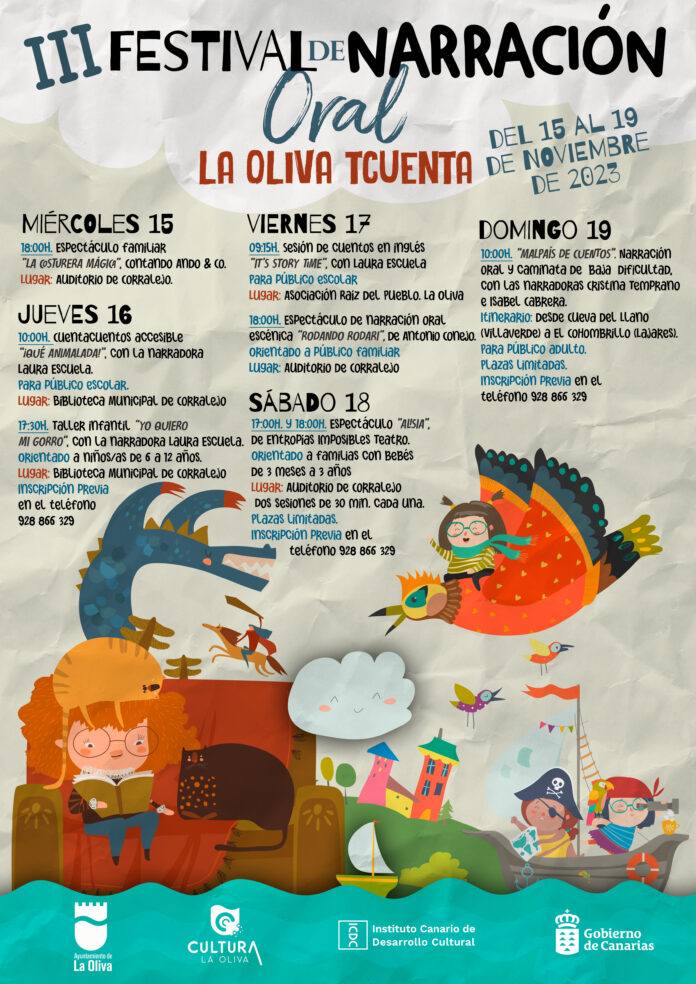 La Oliva despierta la magia de las palabras con la llegada del III Festival de Narración Oral La Oliva TCuenta