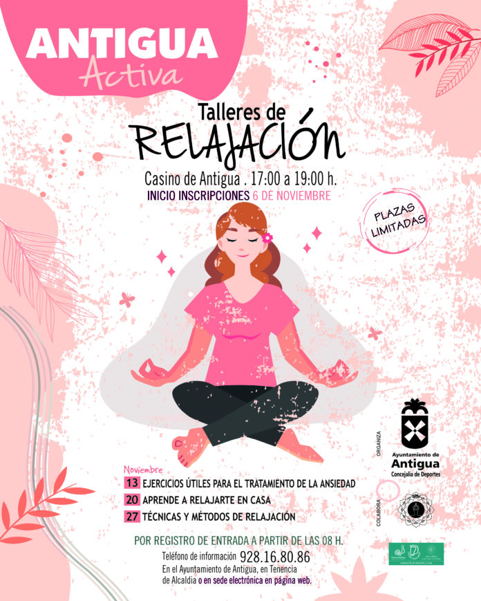 El saludable programa deportivo Antigua Activa propone tres talleres de Relajación