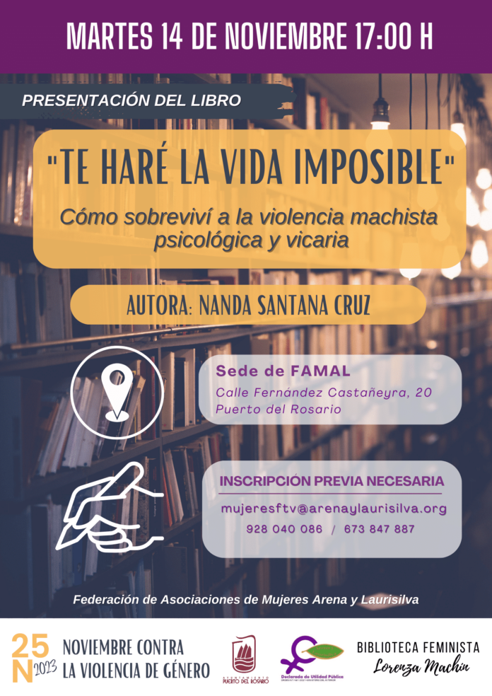 Presentación del libro “Te haré la vida imposible” con Nanda Santana