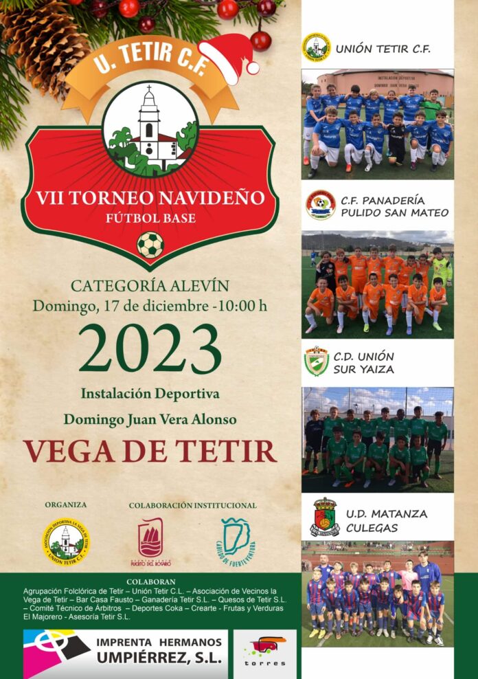 Las jóvenes promesas canarias se dan cita en el VII Torneo Navideño de Fútbol Base de Tetir