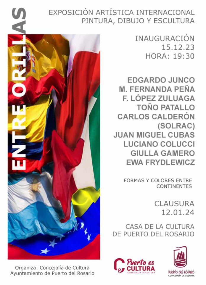 ‘Entre orillas’, exposición artística internacional en la Casa de la Cultura de Puerto del Rosario