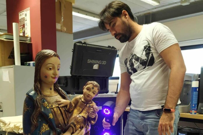 La ULPGC digitaliza una réplica exacta de la talla de la Virgen del Pino
