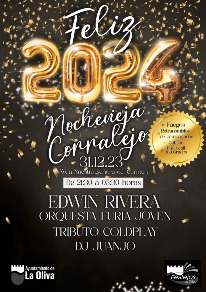 El Ayuntamiento de La Oliva te invita a dar la bienvenida al Año Nuevo en Corralejo