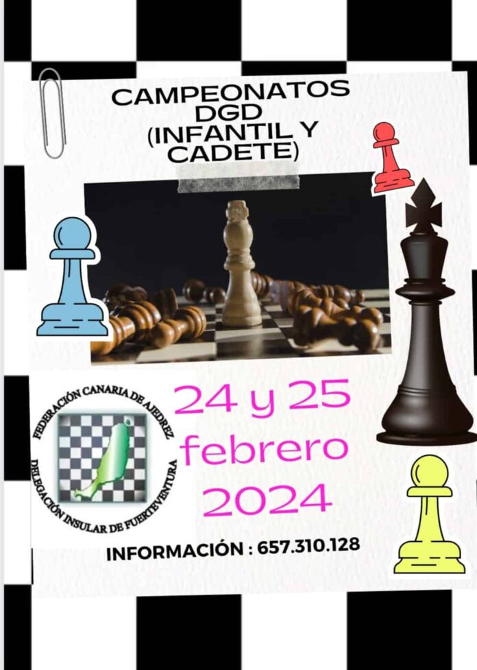 Fuerteventura acogerá los Campeonatos Insulares de Ajedrez en Edad Escolar