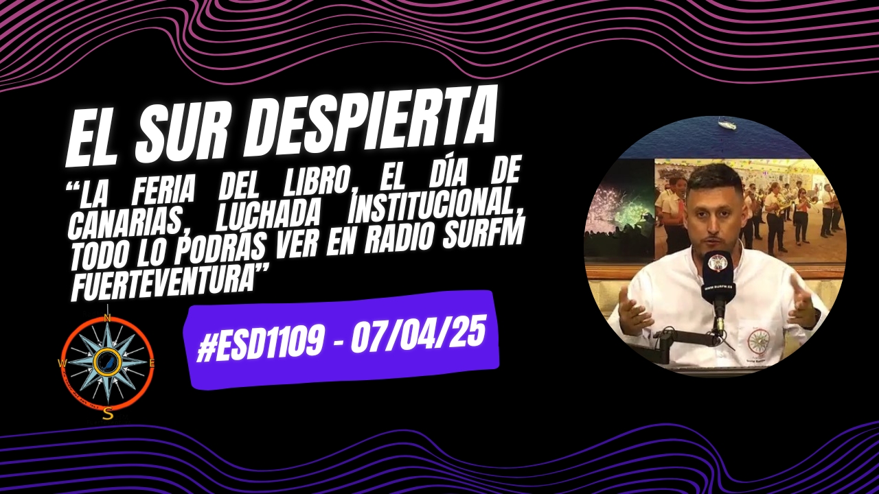 David Rodríguez "La Feria del Libro, el Día de Canarias, todo en Radio SurFM Fuerteventura"