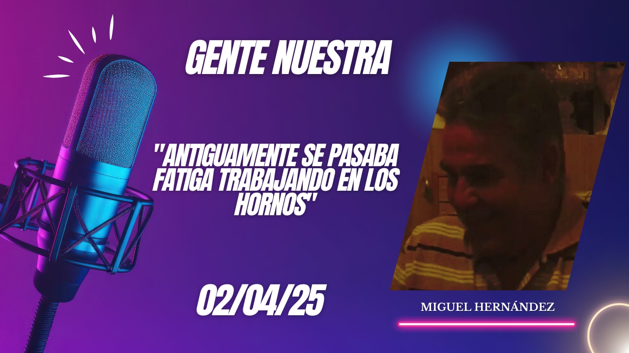 Miguel Hernández "Antiguamente se pasaba fatiga trabajando en los hornos"