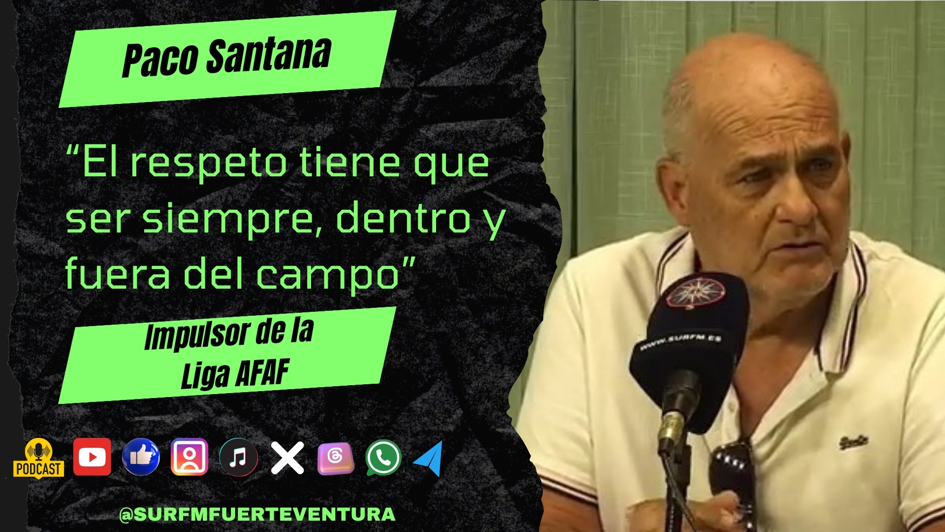 Paco Santana “El respeto tiene que ser siempre, dentro y fuera del campo”
