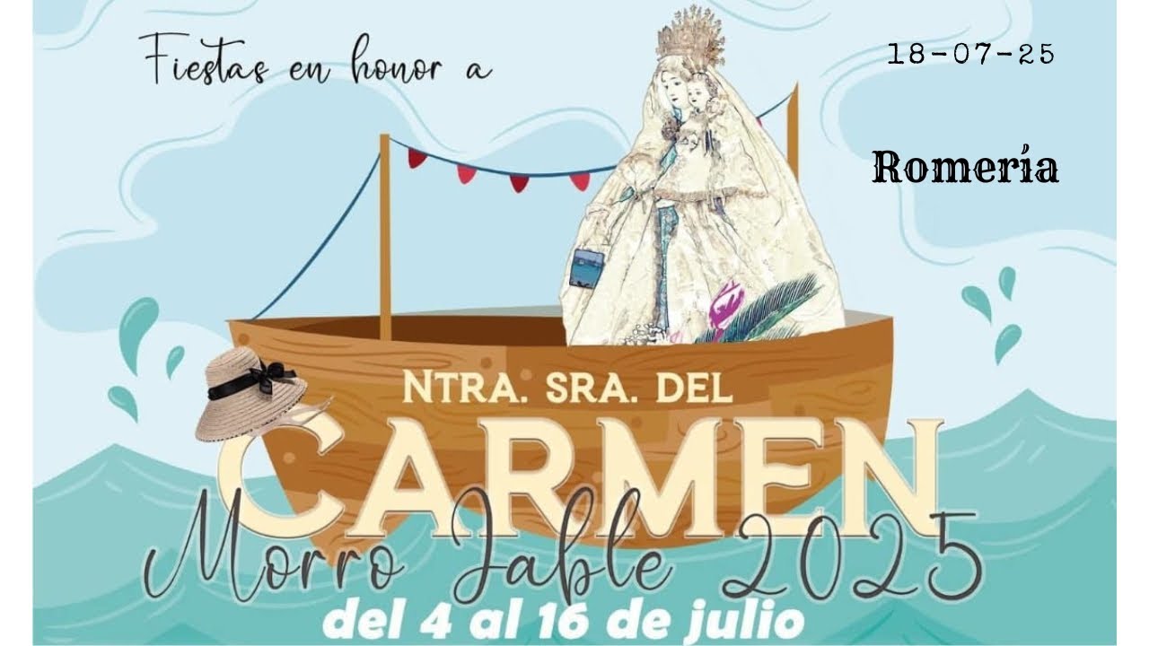 Fiestas del Carmen 2025: Romería 19/07/25