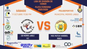 Balonmano CB Morro Jable Virgen del Carmen - Mgc Mutua Handbol Ribes 11/10/25
