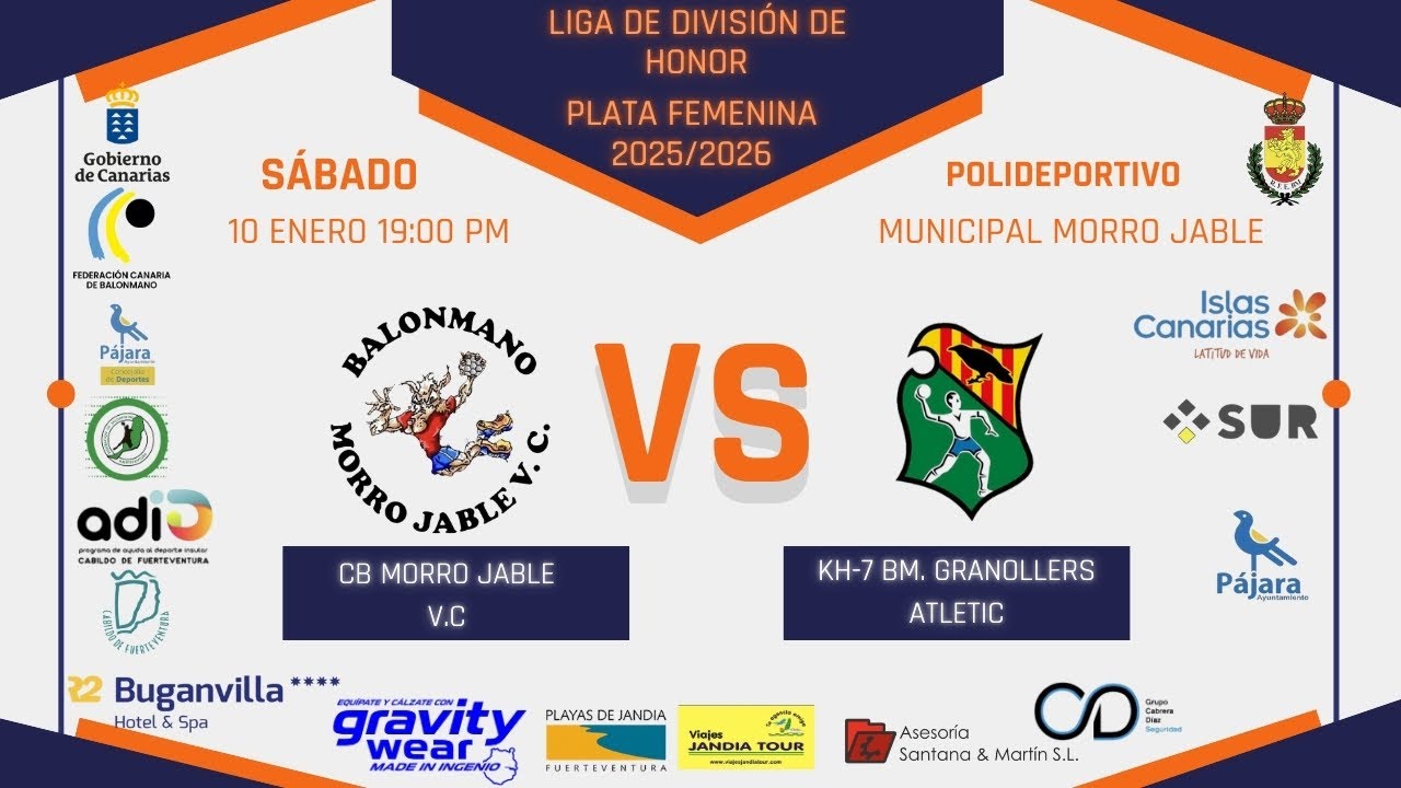 Balonmano CB Morro Jable Virgen del Carmen - KH-7 BM. Granollers Atletic 10/01/25