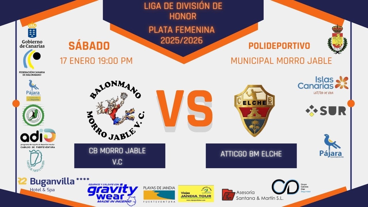 Balonmano CB Morro Jable Virgen del Carmen - Atticgo BM Elche 17/01/25