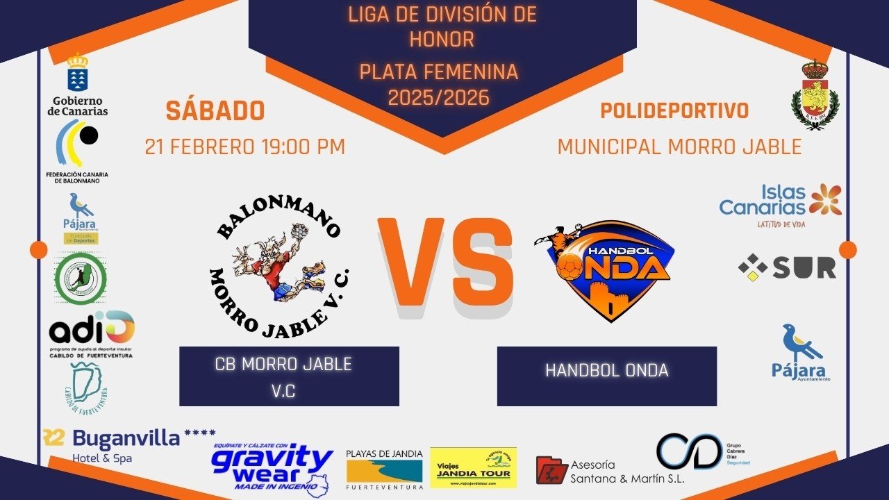 Balonmano CB Morro Jable Virgen del Carmen - Handbol Onda 07/03/26