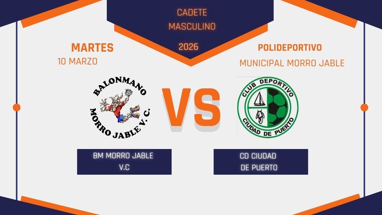 Balonmano CB Morro Jable CD Ciudad de Puerto 10/03/26