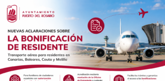Puerto del Rosario informa sobre nuevas facilidades para acceder al descuento de residente