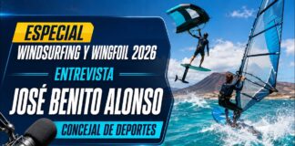José Benito Alonso destaca la consolidación del Mundial de Windsurf y las inversiones deportivas en Pájara