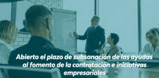 El Cabildo abre el plazo para subsanar la documentación de las ayudas al fomento de la contratación e iniciativas empresariales